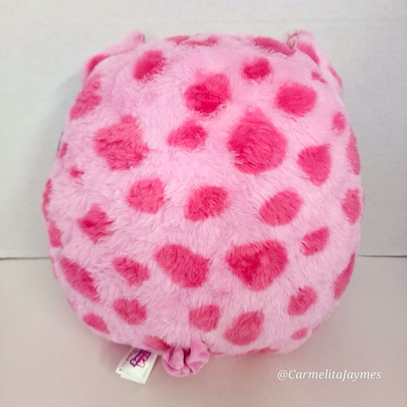 GWENDLE 🐷 Pink Spotted HTF Fuzzamallow Original Squishmallows By Kellytoy NWT - Picture 4 of 7